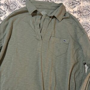 Vineyard Vines Women's Olive Green Shirt